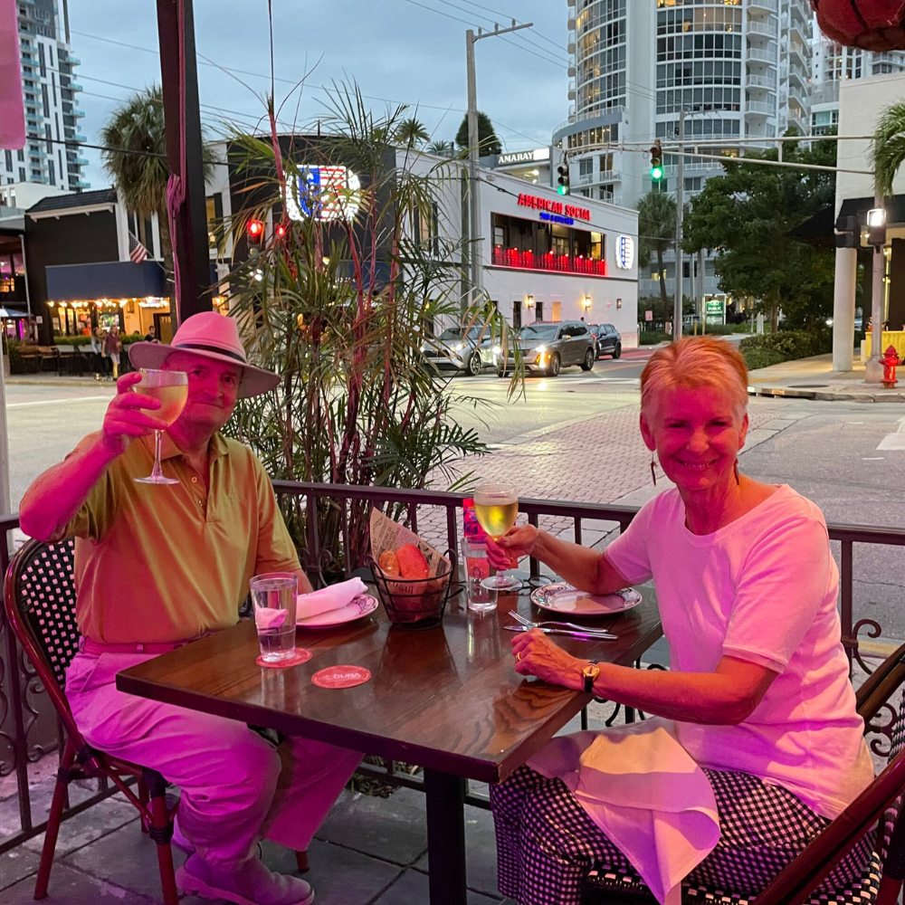 Roy Prevost and Sarah Prevost in Fort Lauderdale