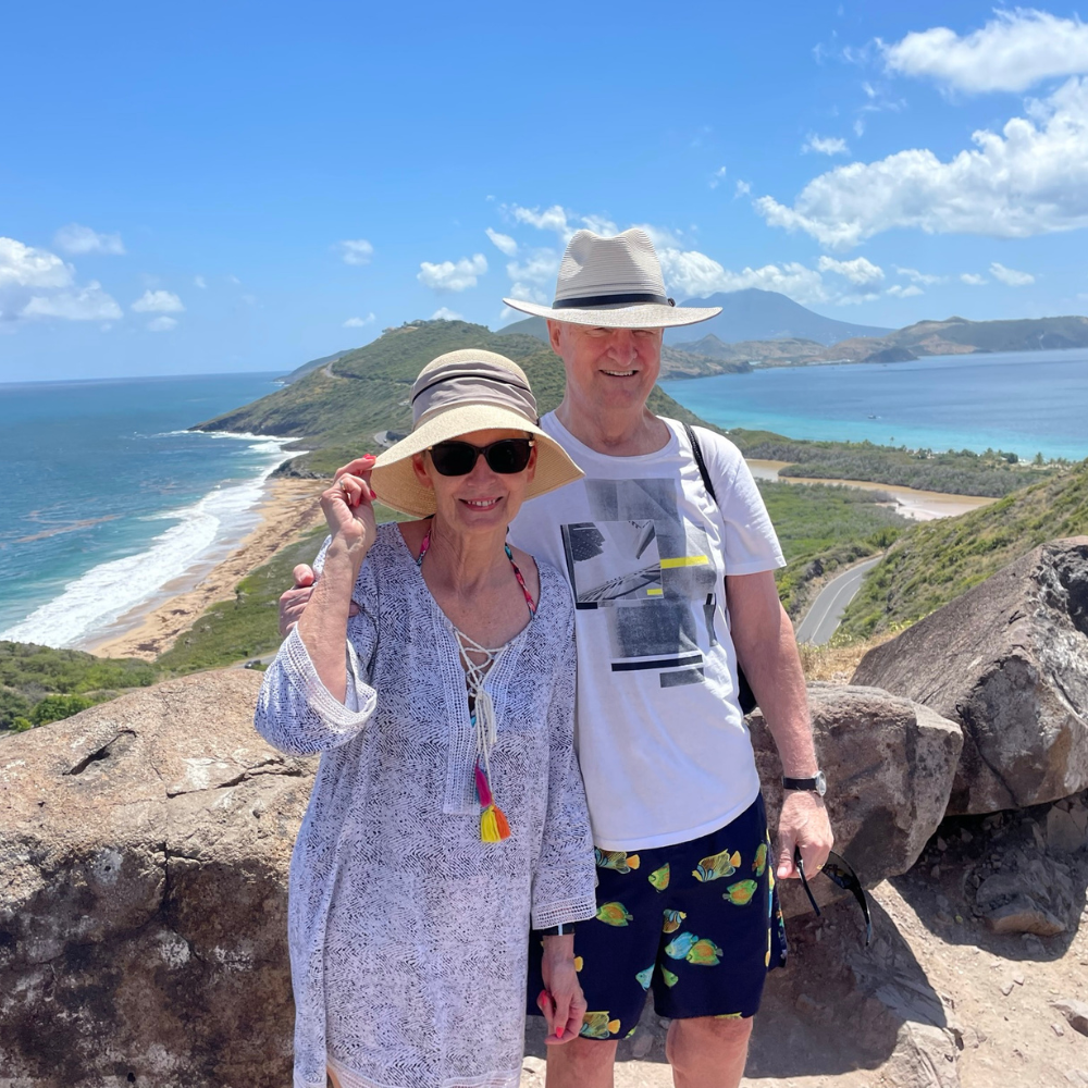 Roy Prevost and Sarah Prevost in St. Kits Caribbean
